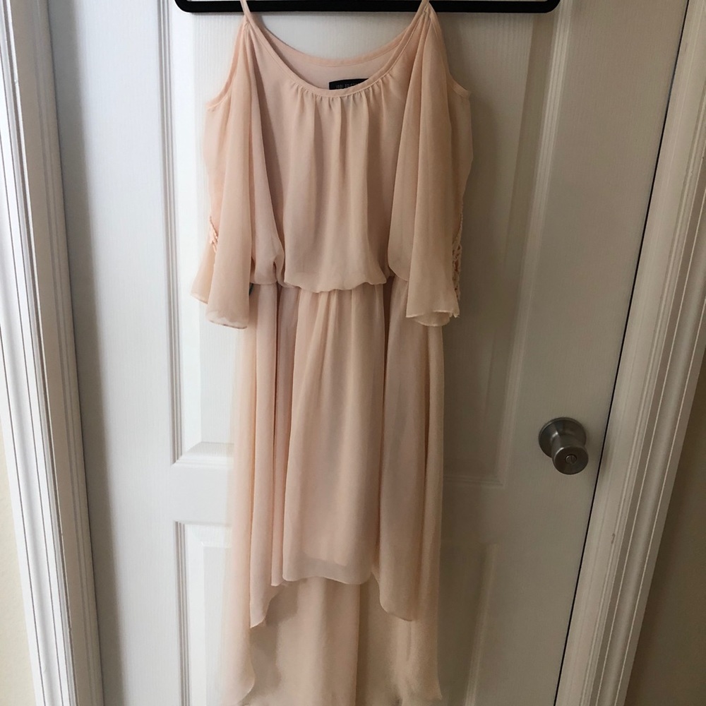Light pink high low dress